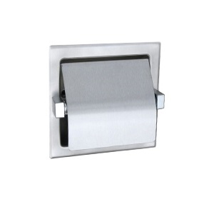 ML261 Recessed Single Toilet Roll Holder - Stainless Steel
