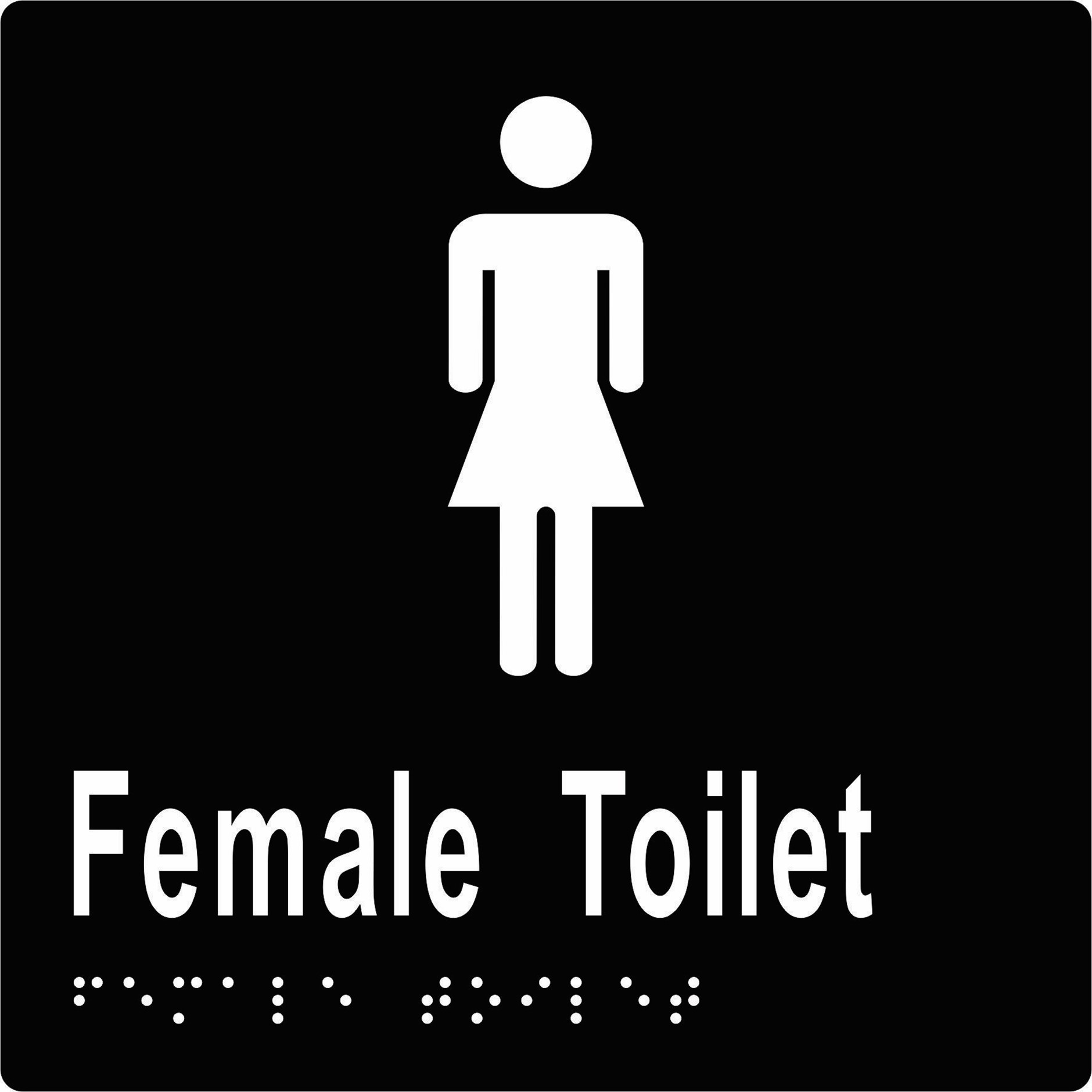 ML16262_BLK-Female-Toilet-Braille