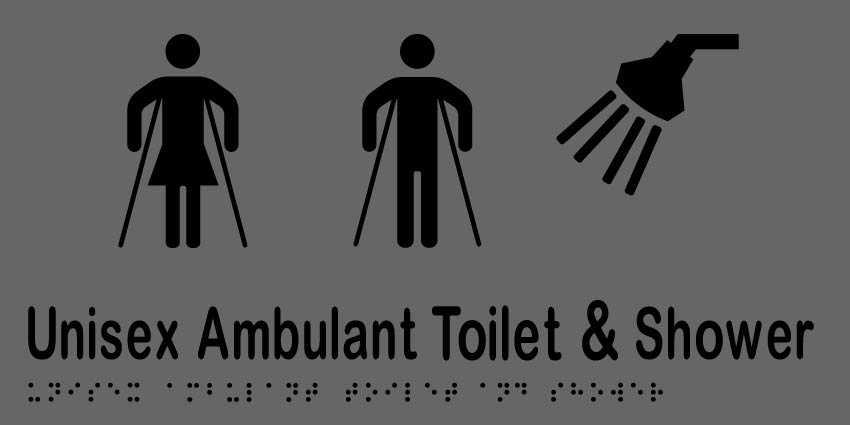 Unisex Ambulant Toilet & Shower_SS-SIL