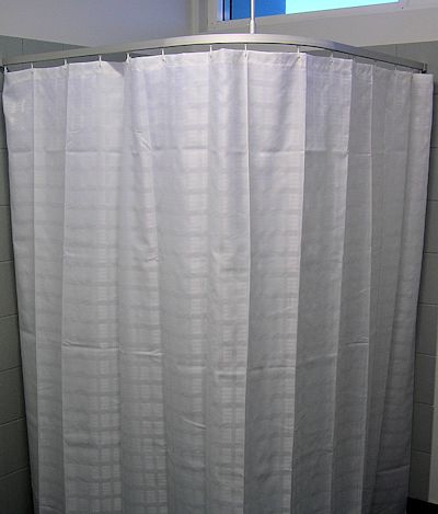 L Bend Shower Track With WBS Curtain