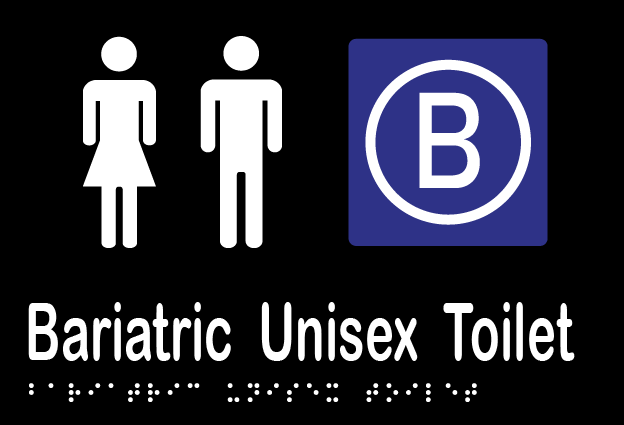 Bariatric Unisex Toilet Pic BLK