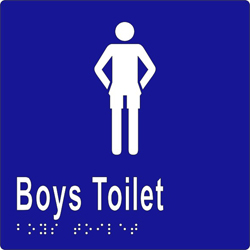 ML16243 Boys Toilet Braille Sign