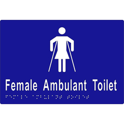 ML16266 Female Ambulant Toilet Braille Sign