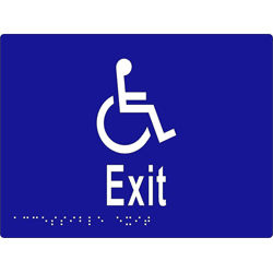 ML16236 Accessible Exit Braille Sign