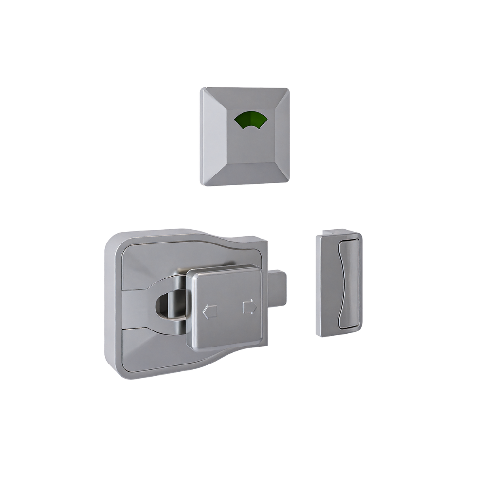 MODA_LOCK_SCP - Moda Lock & Indicator Set in Satin Chrome Plate